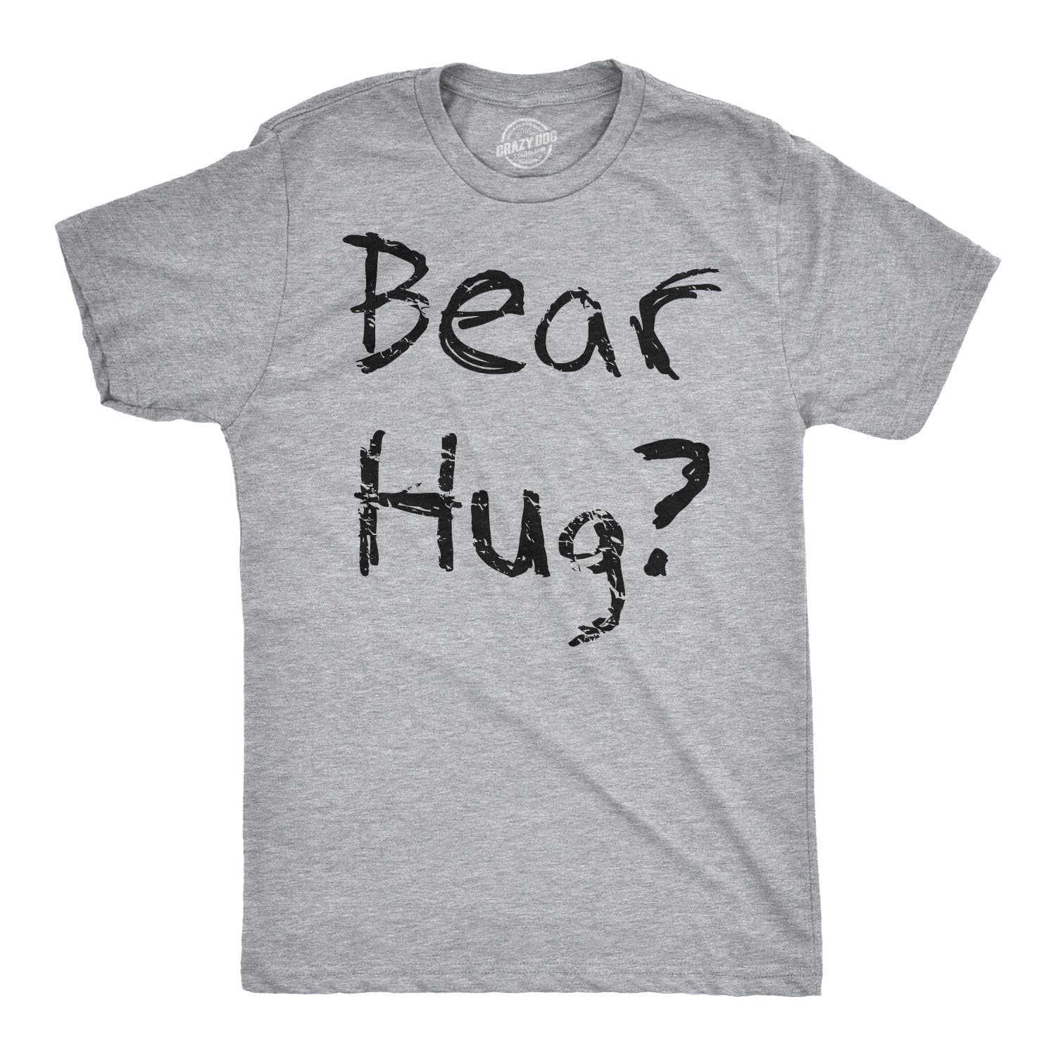 Bear Hug Men's Tshirt  -  Crazy Dog T-Shirts