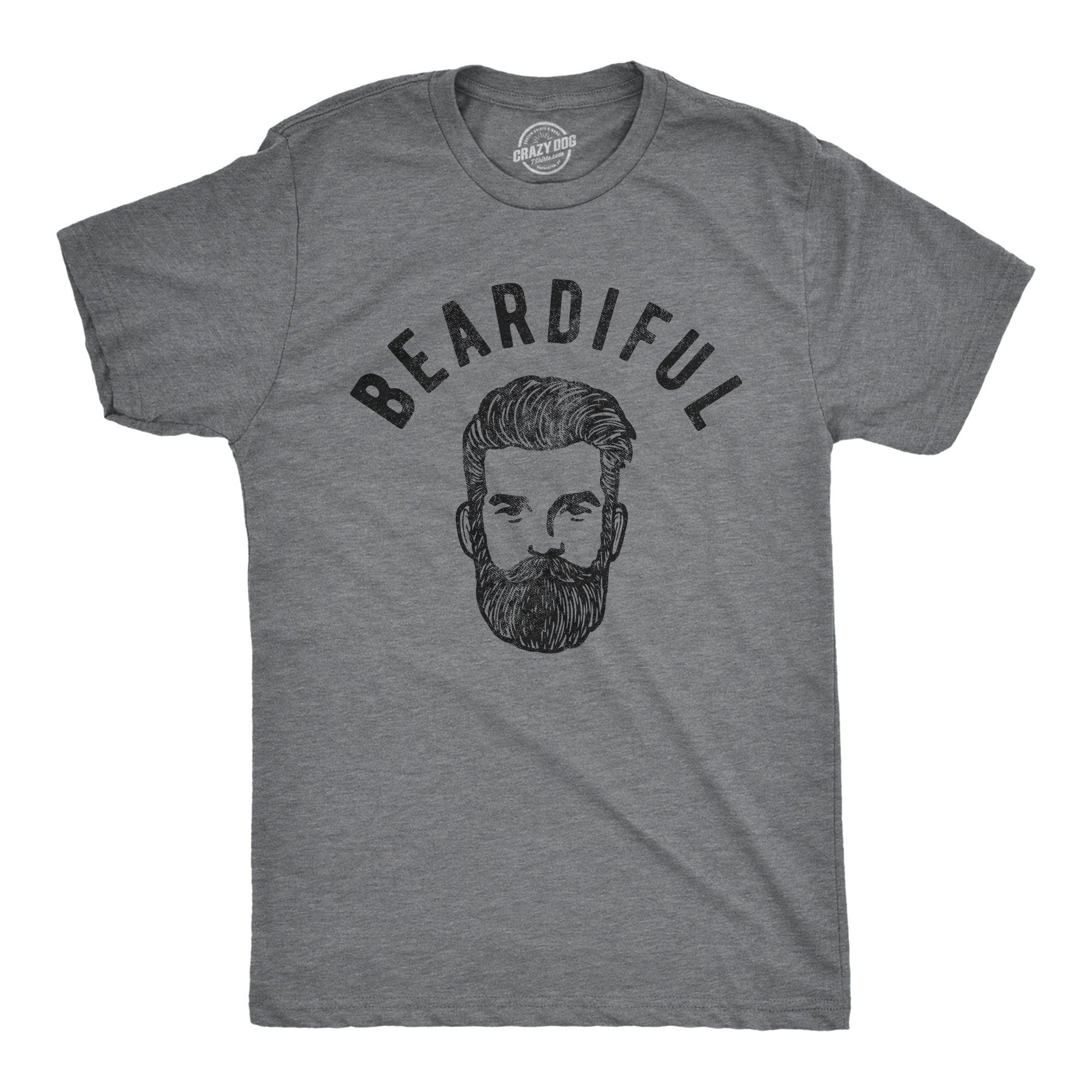 Beardiful Men's Tshirt  -  Crazy Dog T-Shirts
