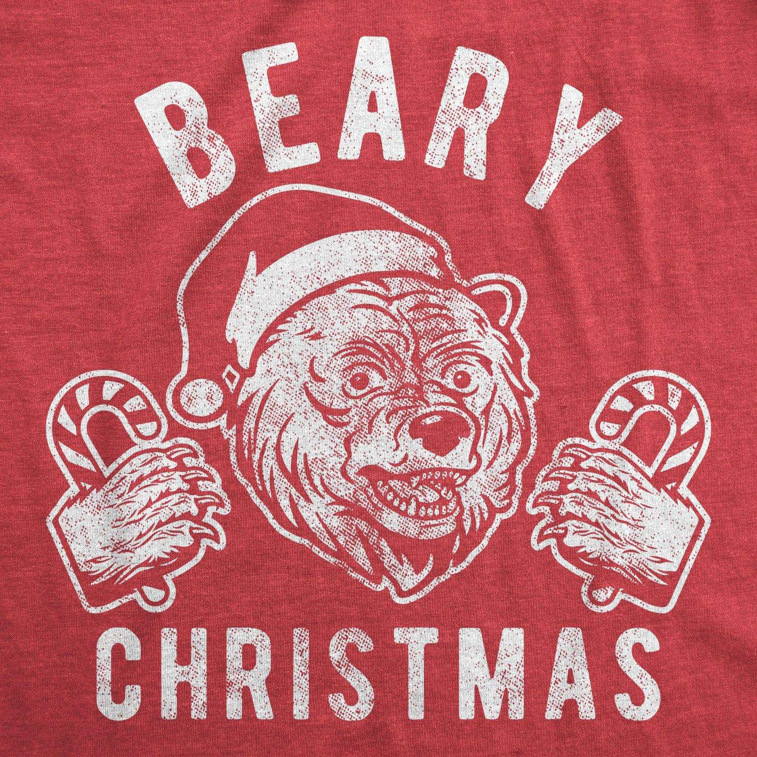 Beary Christmas Men's Tshirt - Crazy Dog T-Shirts