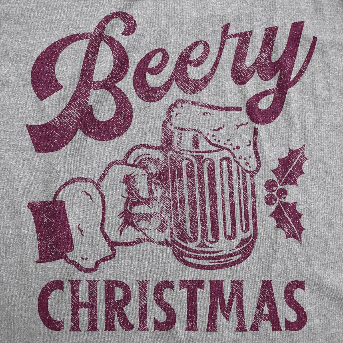Beery Christmas Men&#39;s Tshirt - Crazy Dog T-Shirts