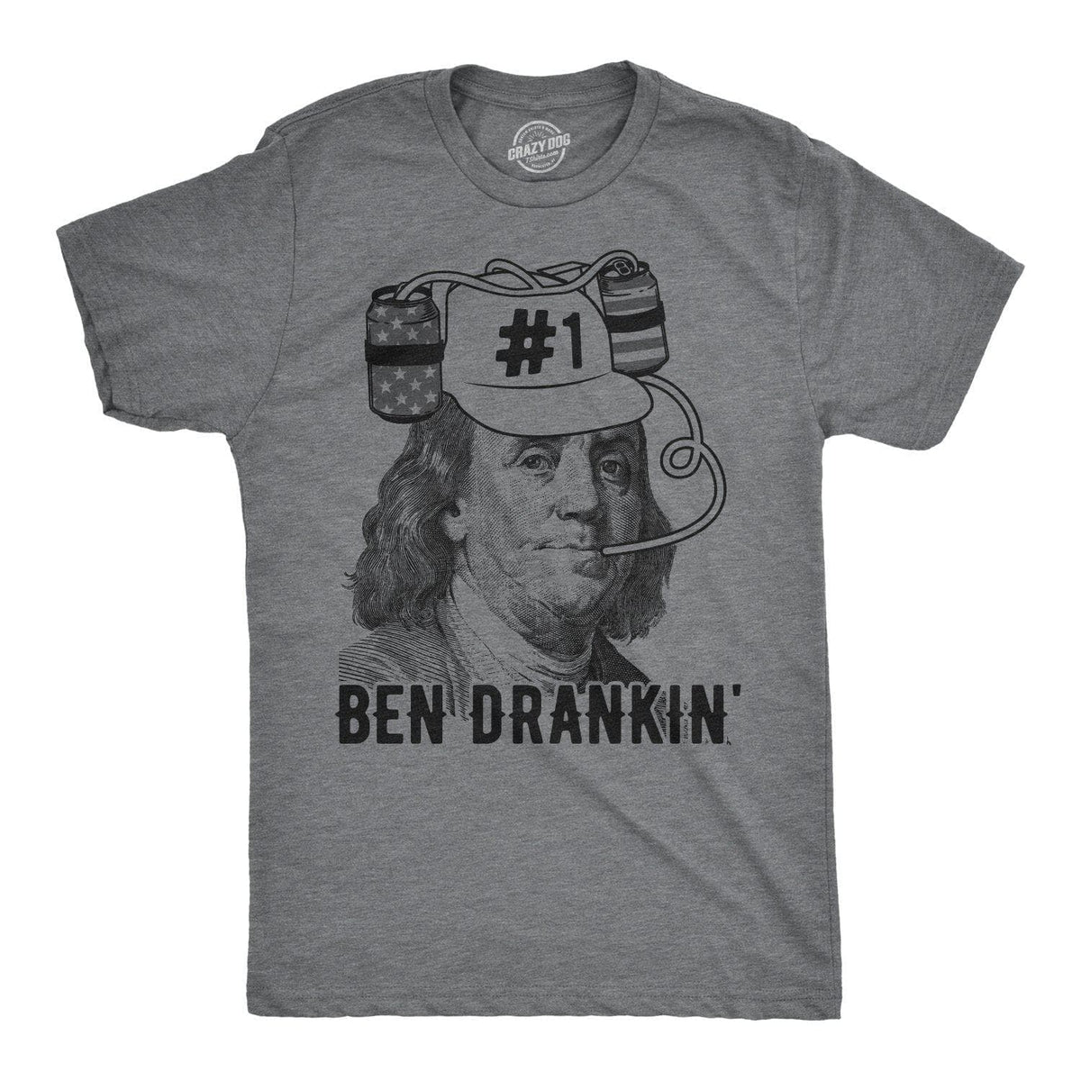 Ben Drankin&#39; Men&#39;s Tshirt - Crazy Dog T-Shirts