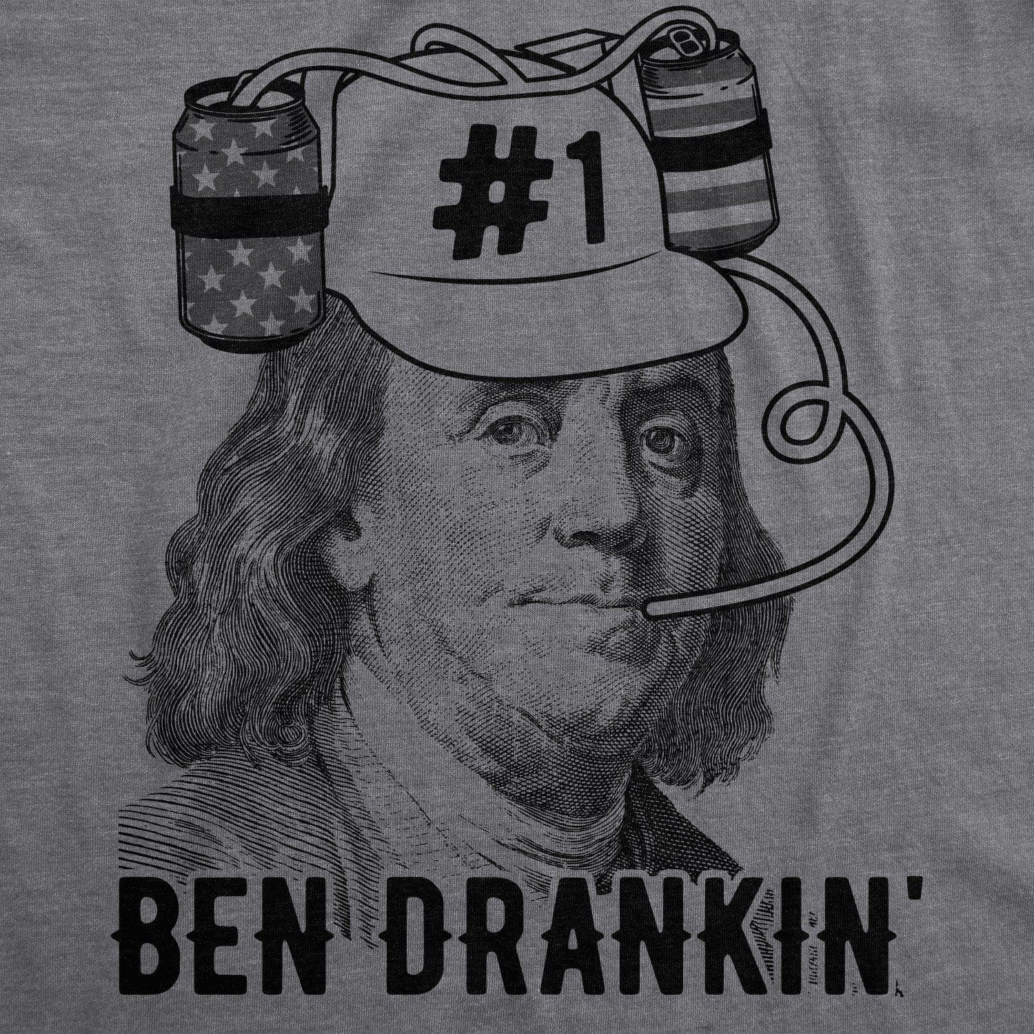 Ben Drankin' Men's Tshirt - Crazy Dog T-Shirts
