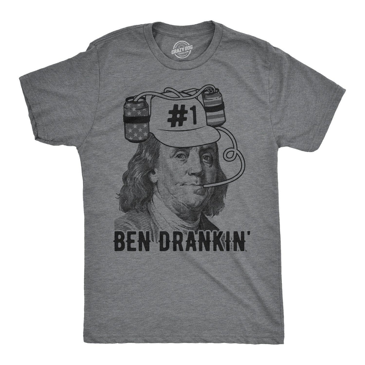 Ben Drankin Men&#39;s Tshirt - Crazy Dog T-Shirts