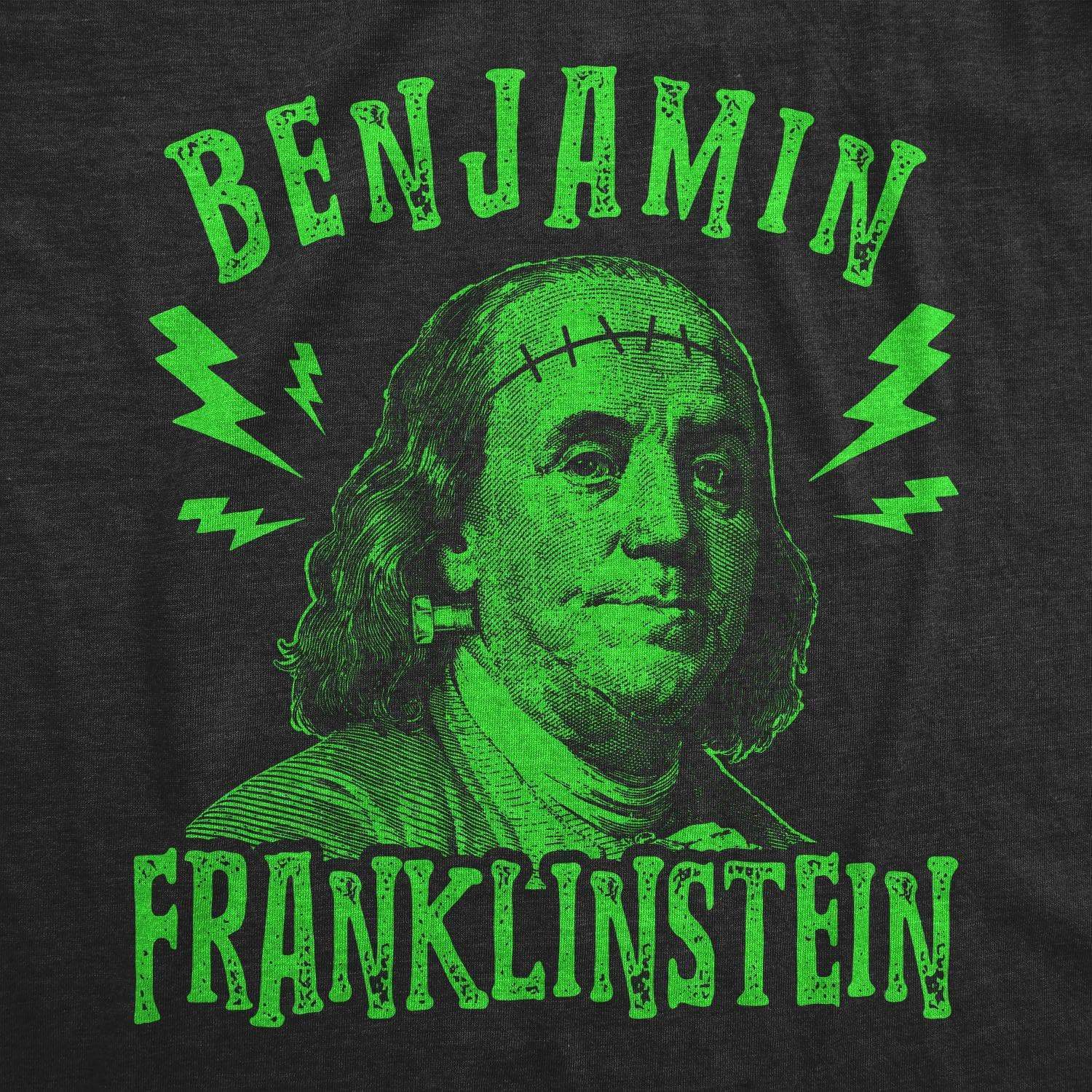 Benjamin Franklinstein Men's Tshirt - Crazy Dog T-Shirts