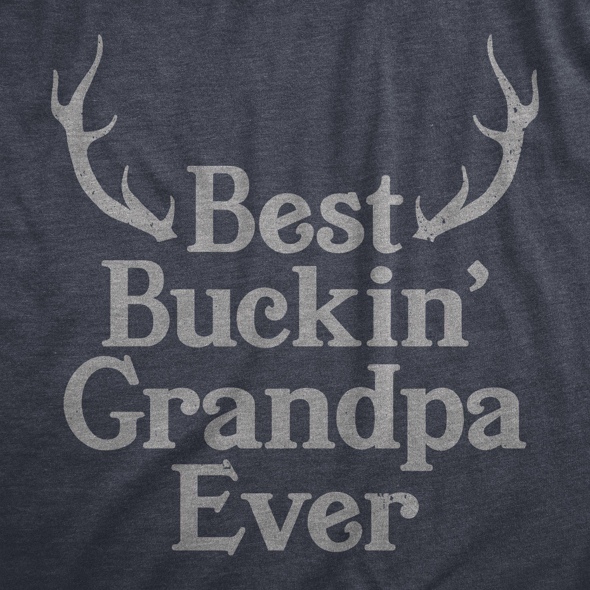 Best Buckin' Grandpa Men's Tshirt - Crazy Dog T-Shirts
