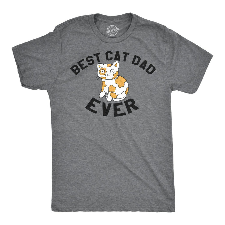 Best Cat Dad Men's Tshirt - Crazy Dog T-Shirts