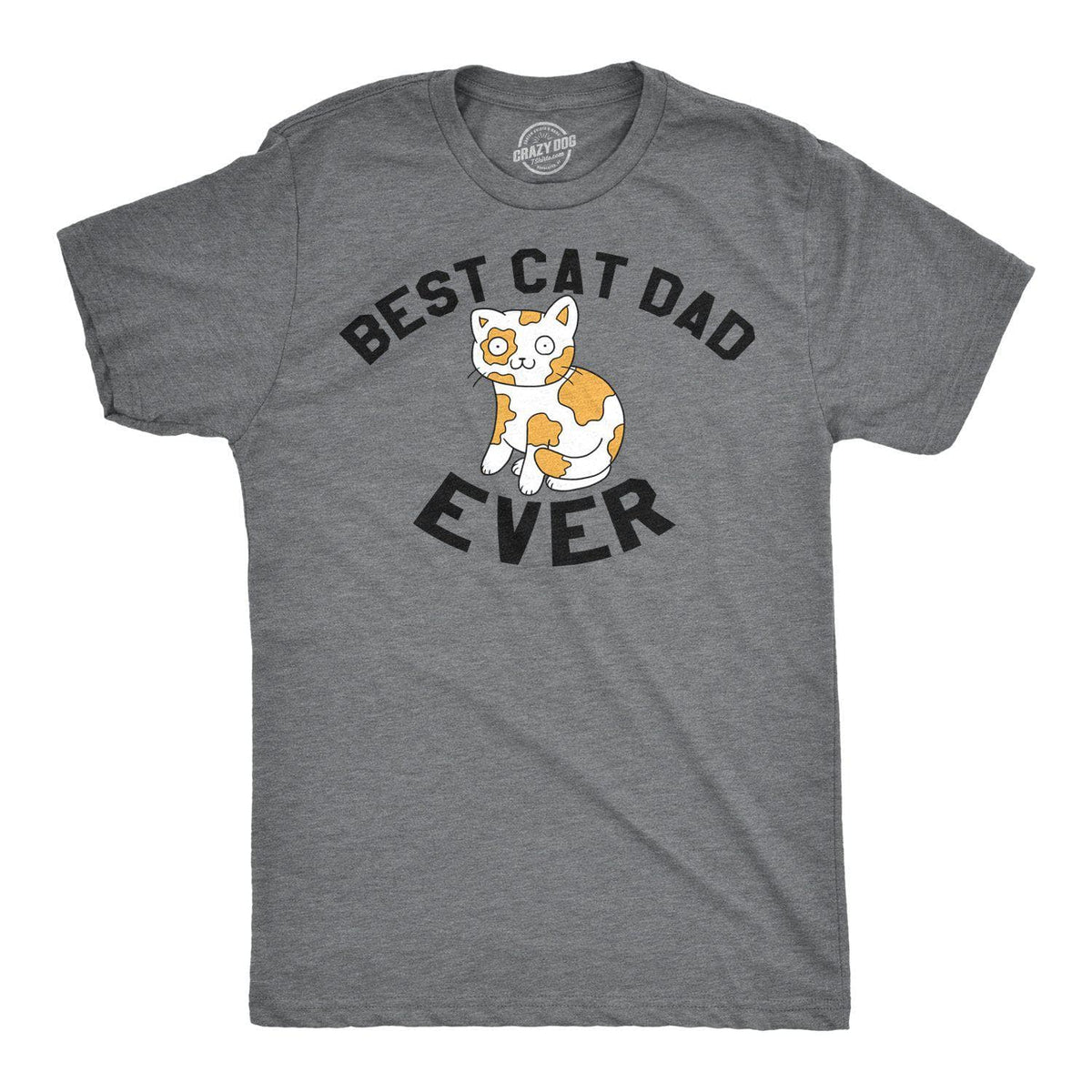 Best Cat Dad Men&#39;s Tshirt - Crazy Dog T-Shirts