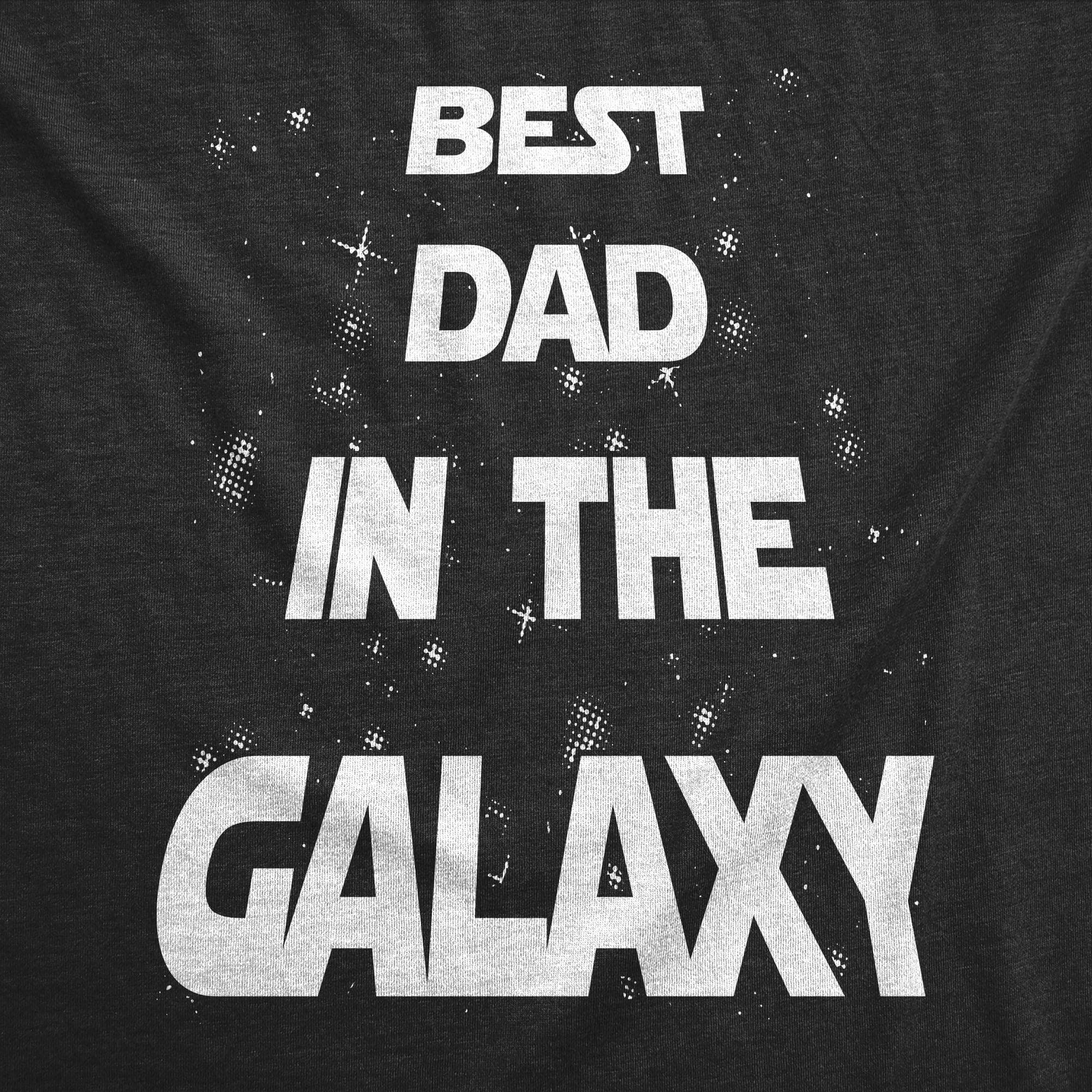 Best Dad In The Galaxy Men's Tshirt - Crazy Dog T-Shirts