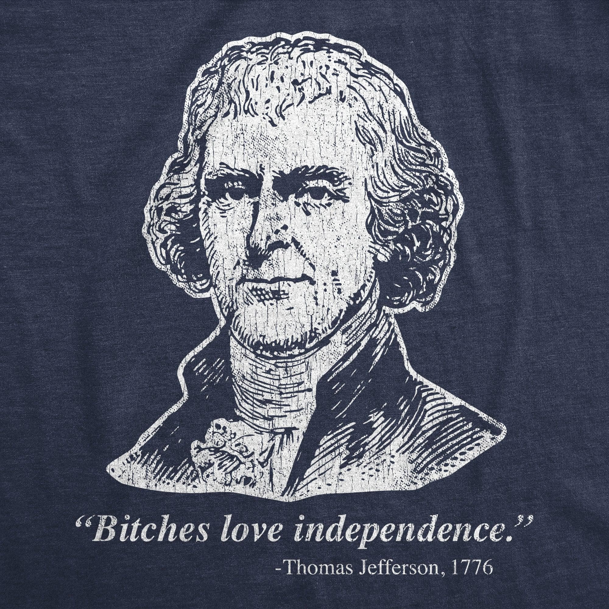 Bitches Love Independence Men's Tshirt  -  Crazy Dog T-Shirts