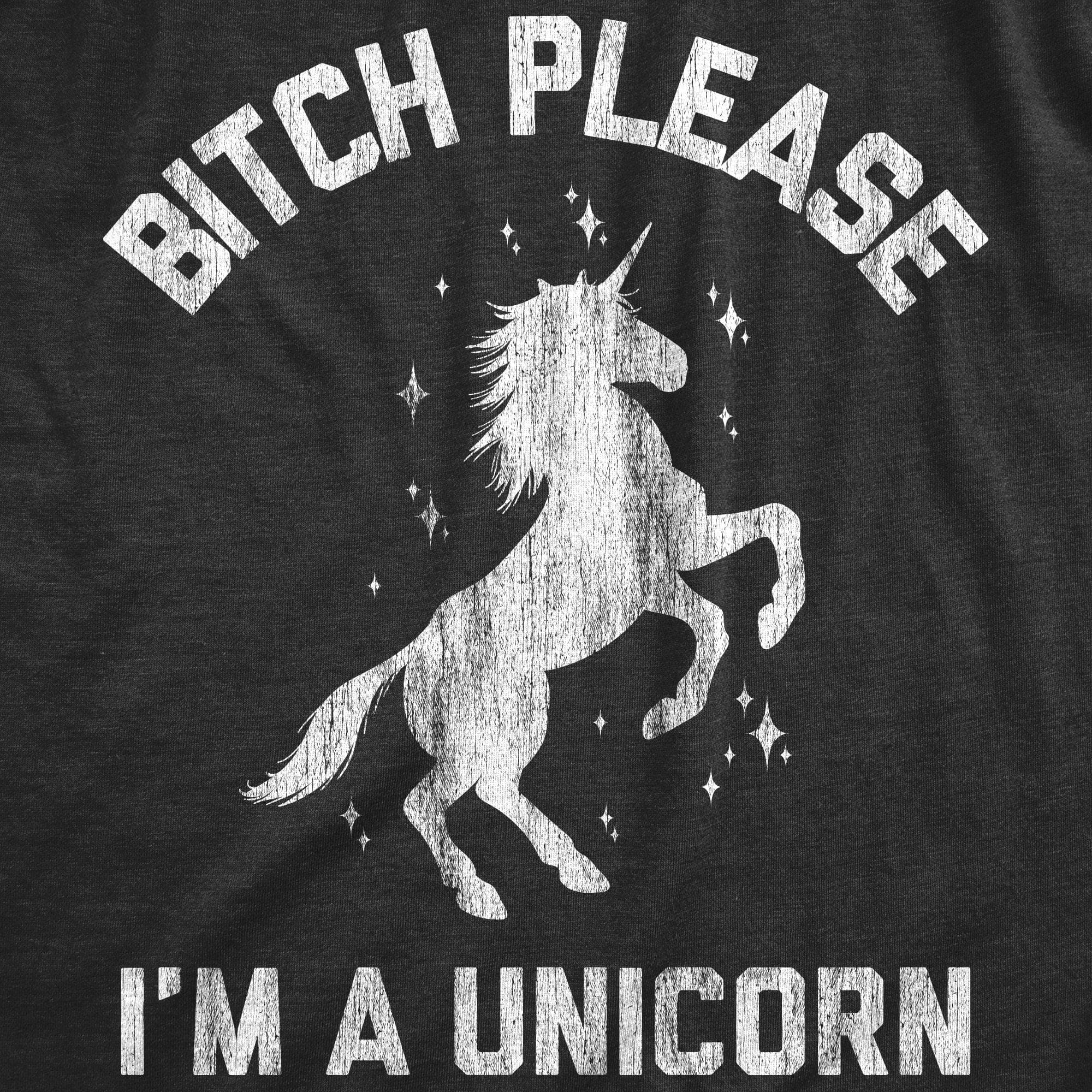 Bith Please I'm A Unicorn Men's Tshirt - Crazy Dog T-Shirts