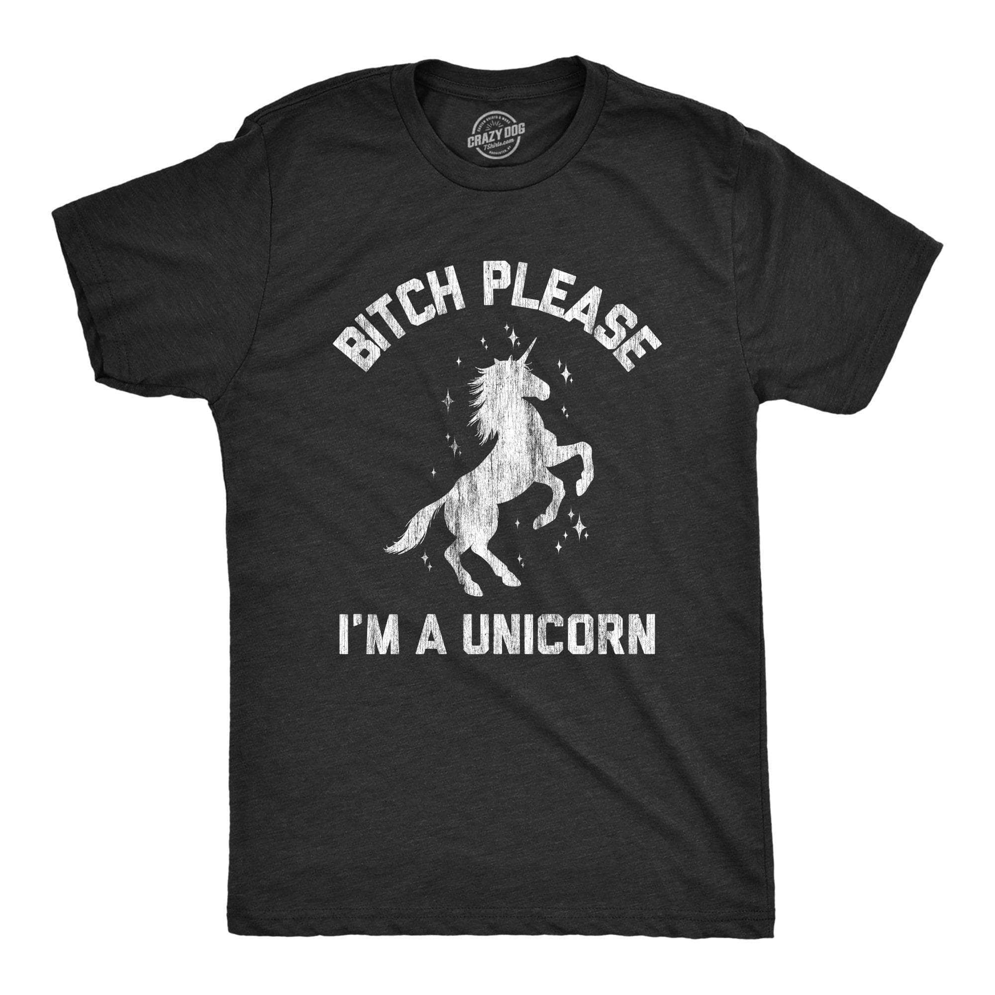 Bith Please I'm A Unicorn Men's Tshirt - Crazy Dog T-Shirts