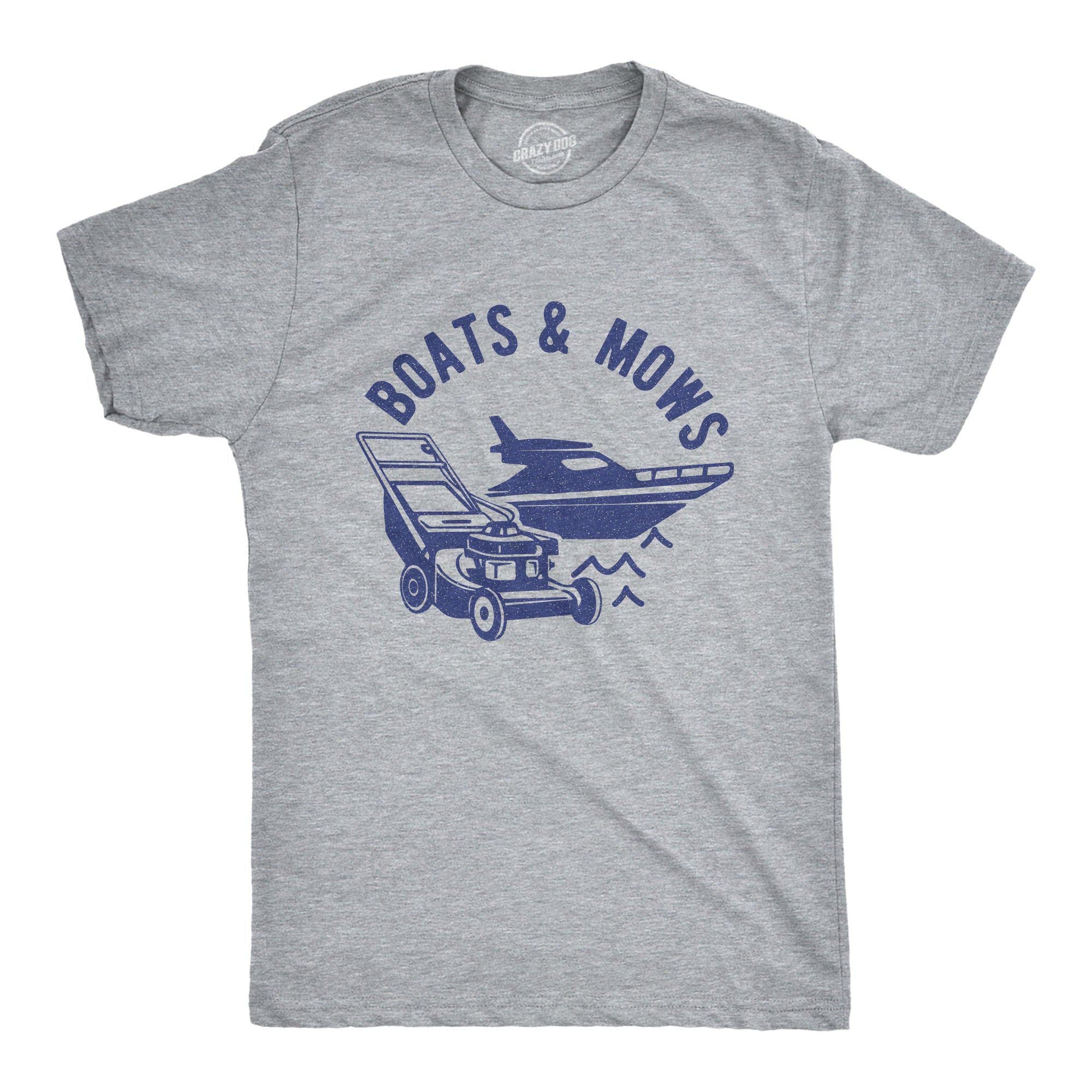 Boats And Mows Men's Tshirt - Crazy Dog T-Shirts