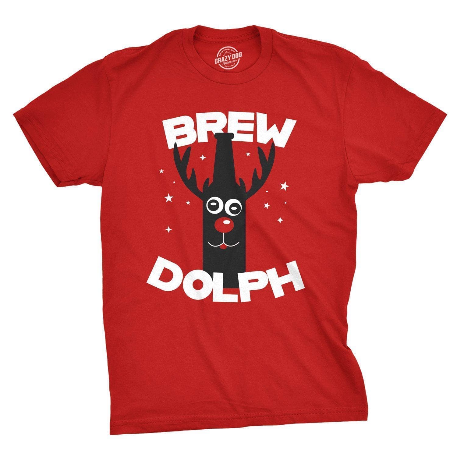 Brew Dolph Men's Tshirt - Crazy Dog T-Shirts