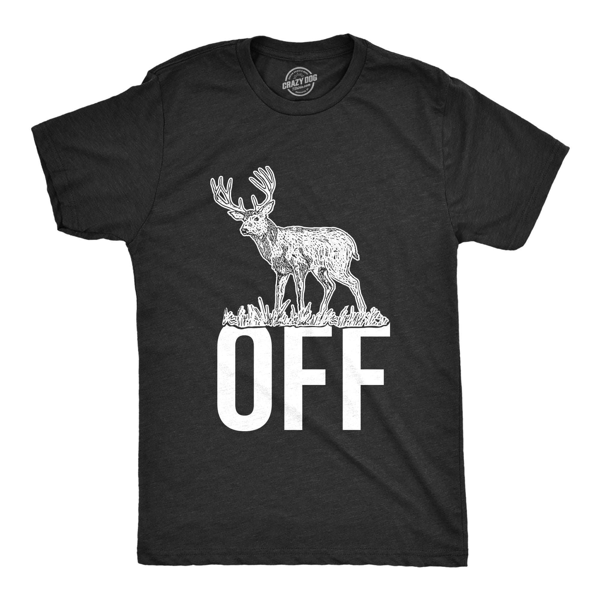 Buck Off Men's Tshirt  -  Crazy Dog T-Shirts