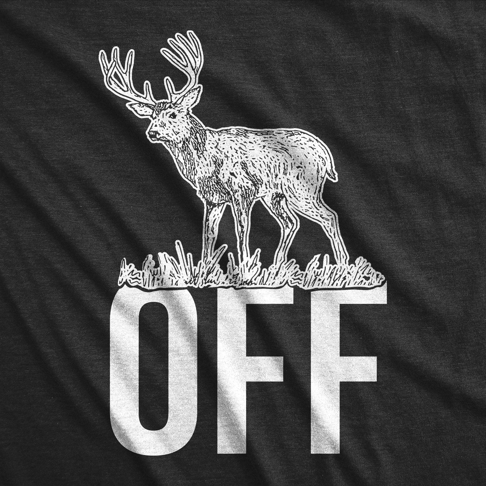 Buck Off Men's Tshirt  -  Crazy Dog T-Shirts