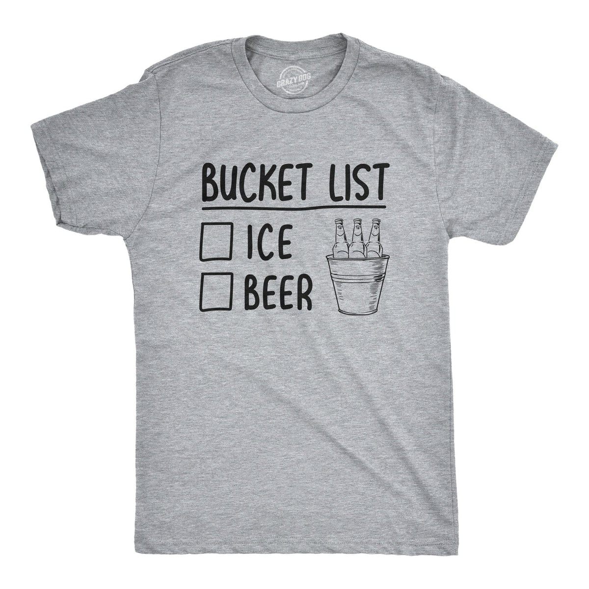 Bucket List Men&#39;s Tshirt - Crazy Dog T-Shirts