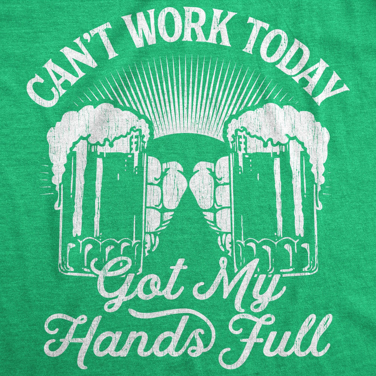 Can&#39;t Work Today Got My Hands Full Men&#39;s Tshirt  -  Crazy Dog T-Shirts