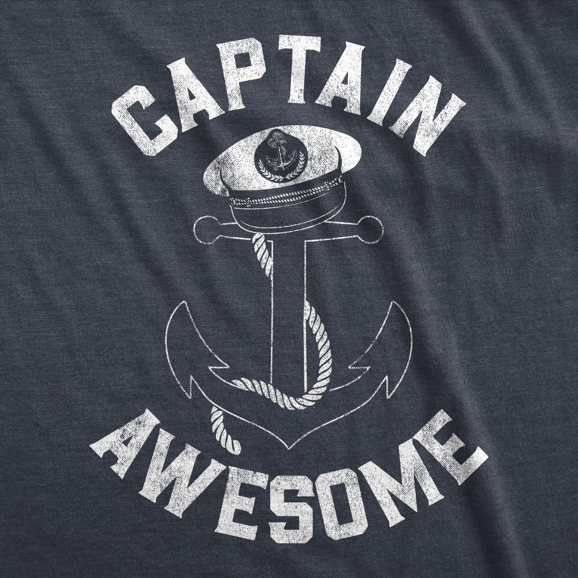 Captain Awesome Men's Tshirt  -  Crazy Dog T-Shirts