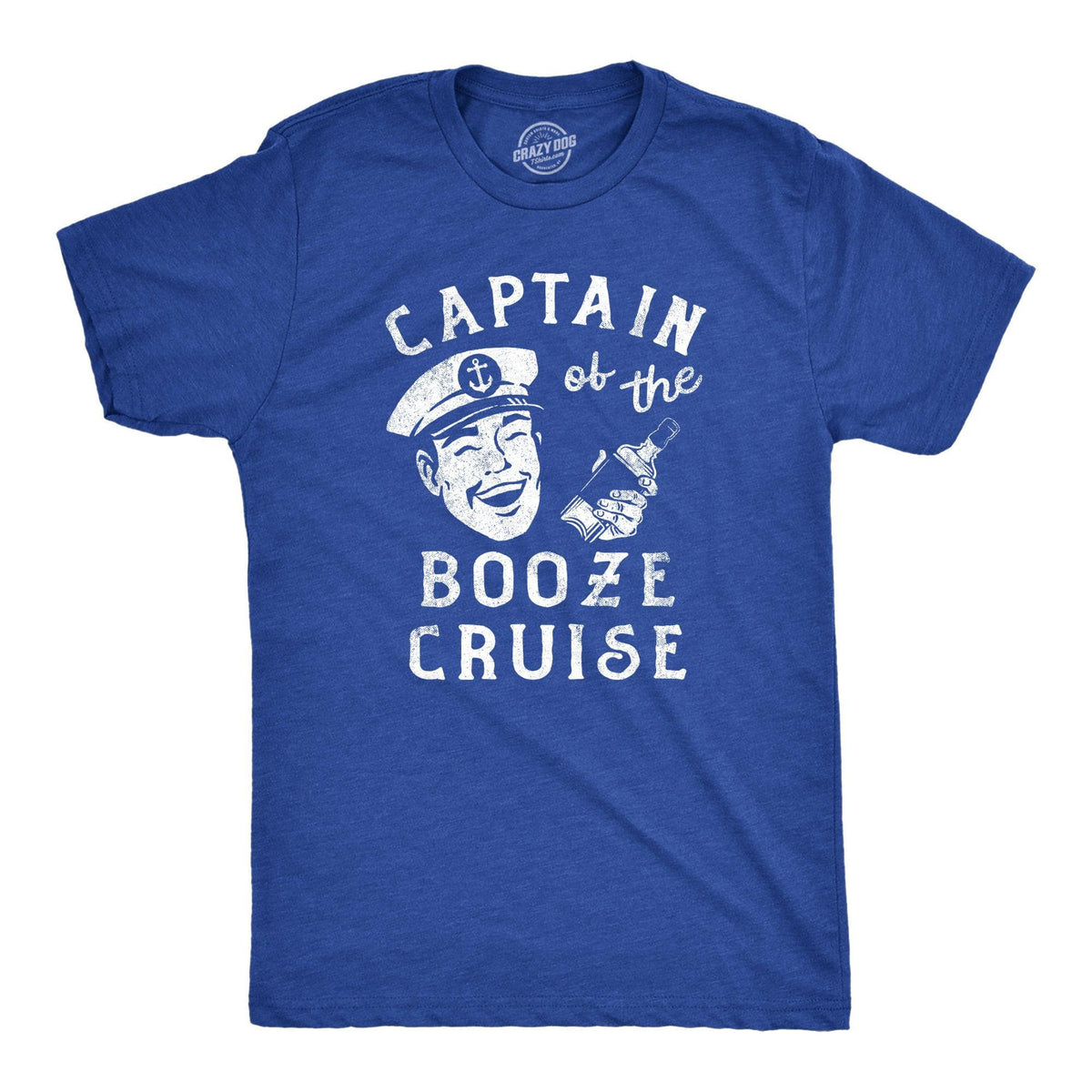 Captain Of The Booze Cruise Men&#39;s Tshirt  -  Crazy Dog T-Shirts