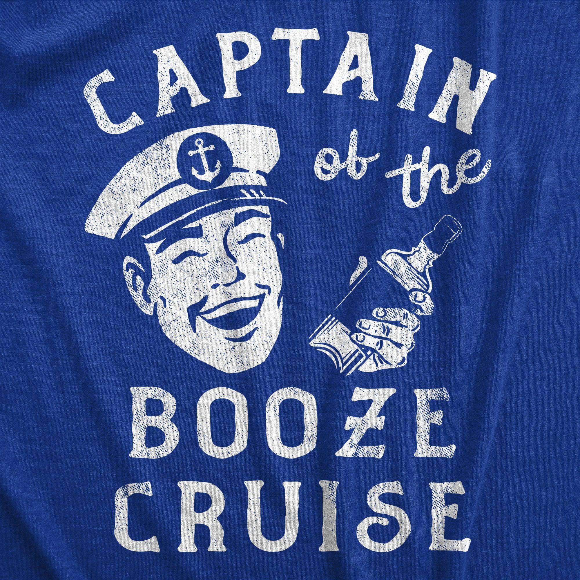 Captain Of The Booze Cruise Men's Tshirt  -  Crazy Dog T-Shirts