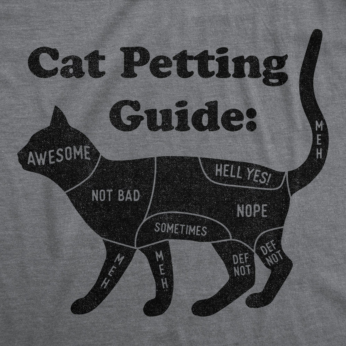 Cat Petting Guide Men&#39;s Tshirt - Crazy Dog T-Shirts