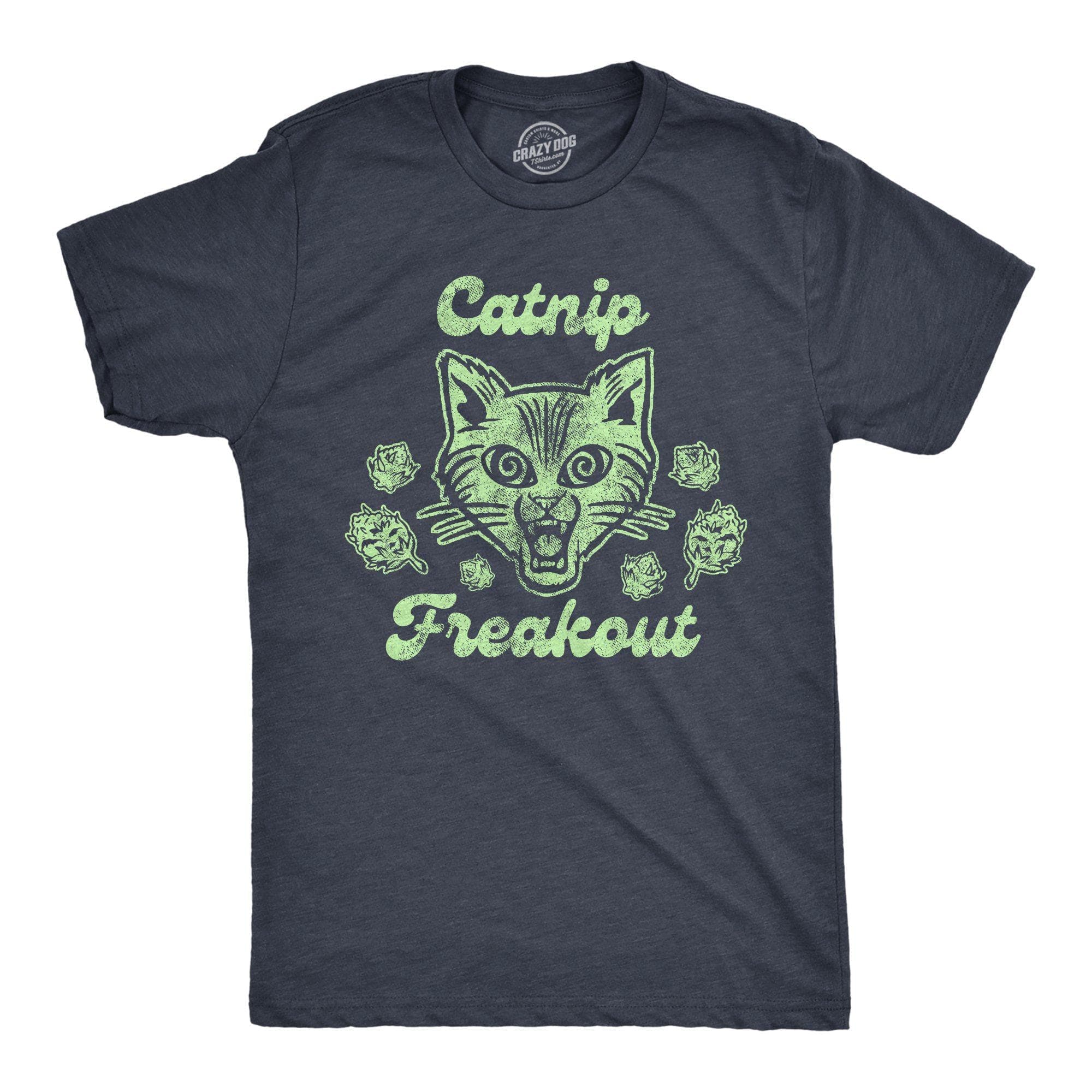 Catnip Freakout Men's Tshirt - Crazy Dog T-Shirts