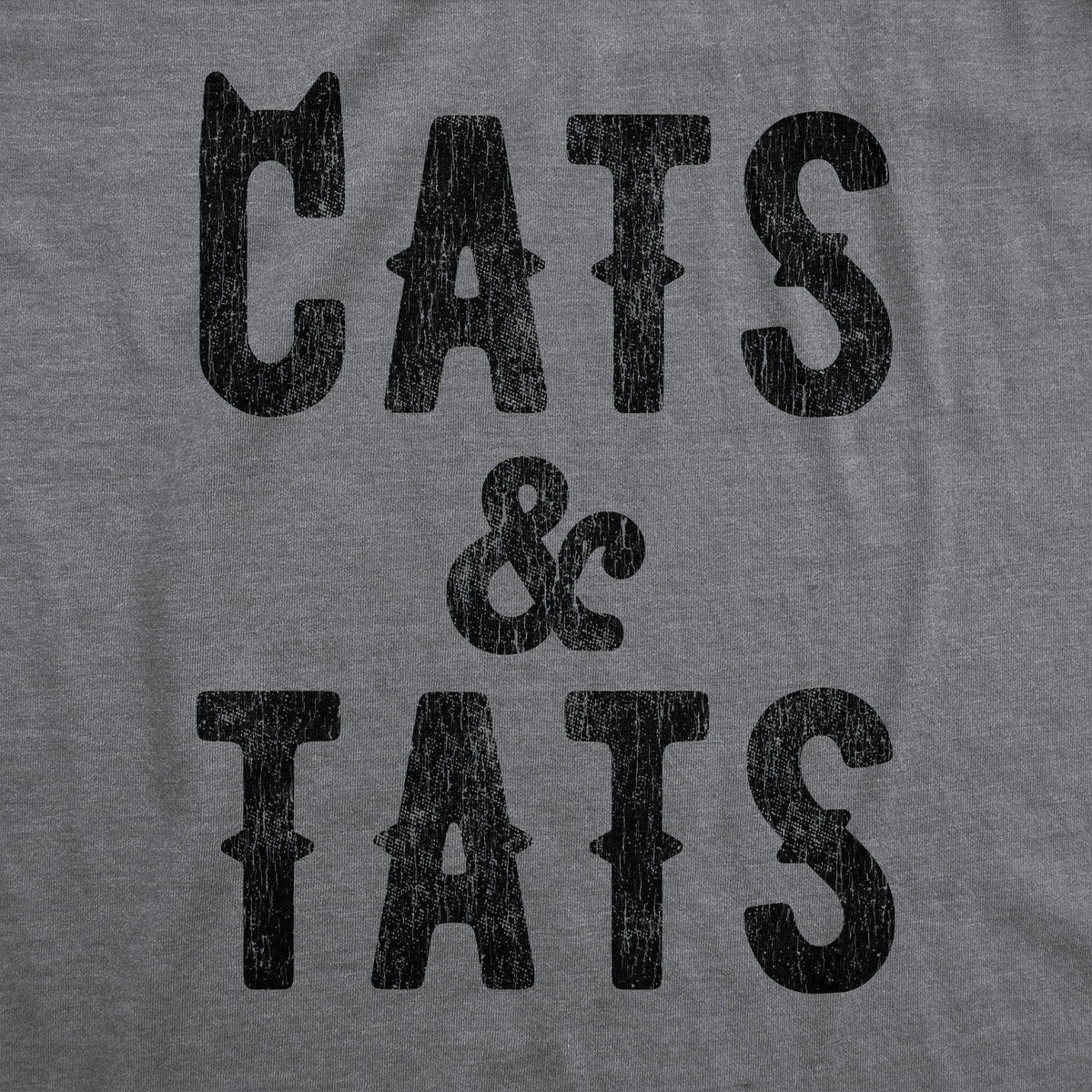 Cats And Tats Men&#39;s Tshirt - Crazy Dog T-Shirts