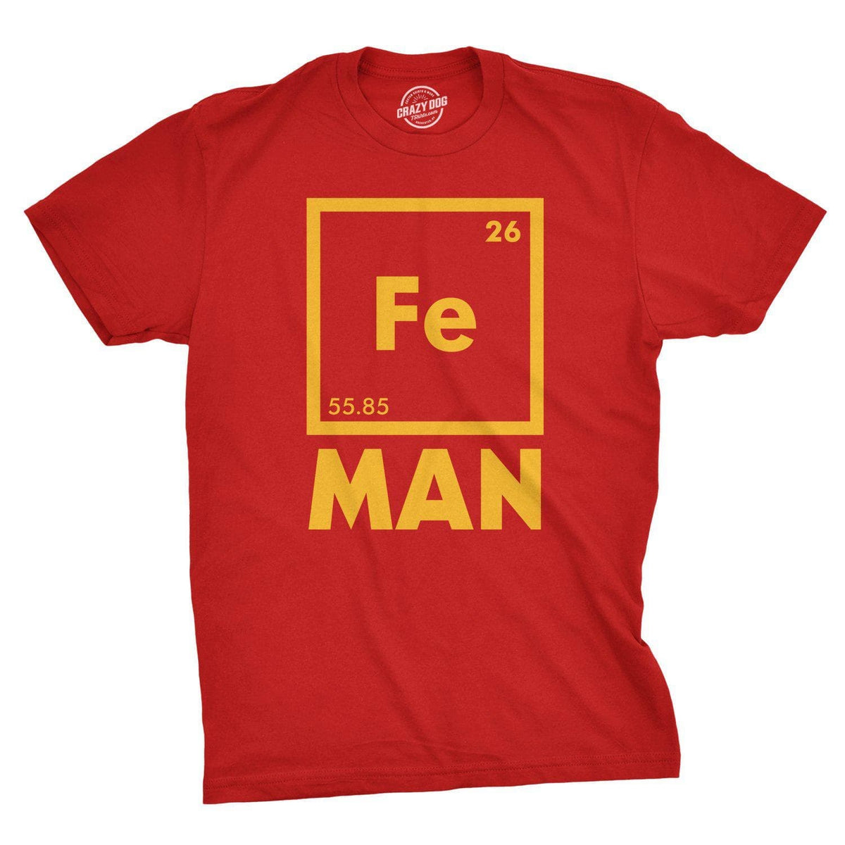 Chemical Element For Iron Man Men&#39;s Tshirt  -  Crazy Dog T-Shirts