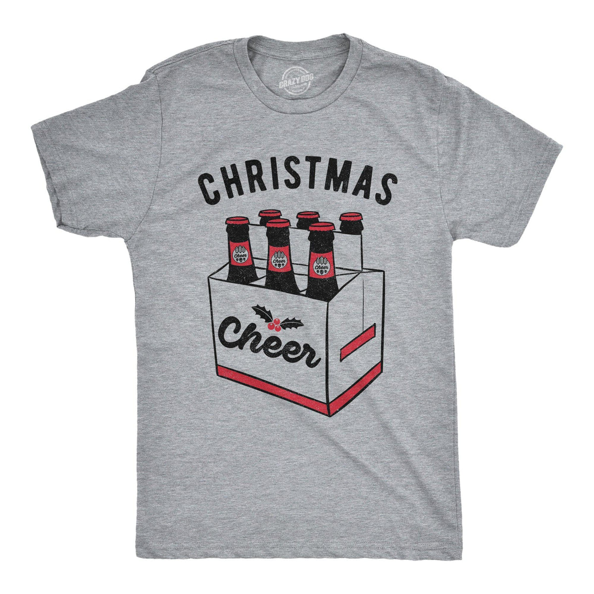 Christmas Cheer Men&#39;s Tshirt  -  Crazy Dog T-Shirts