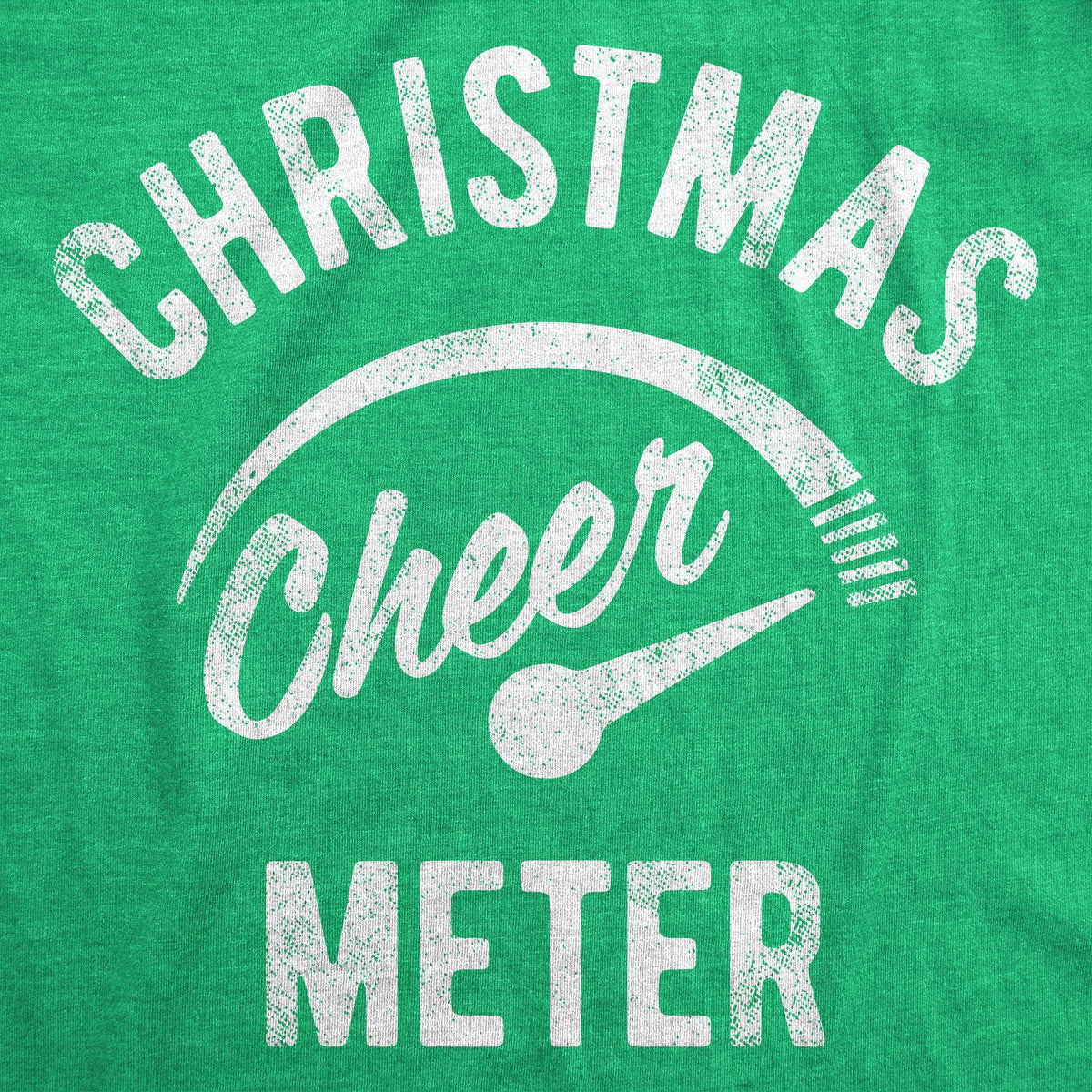 Christmas Cheer Meter Men&#39;s Tshirt - Crazy Dog T-Shirts