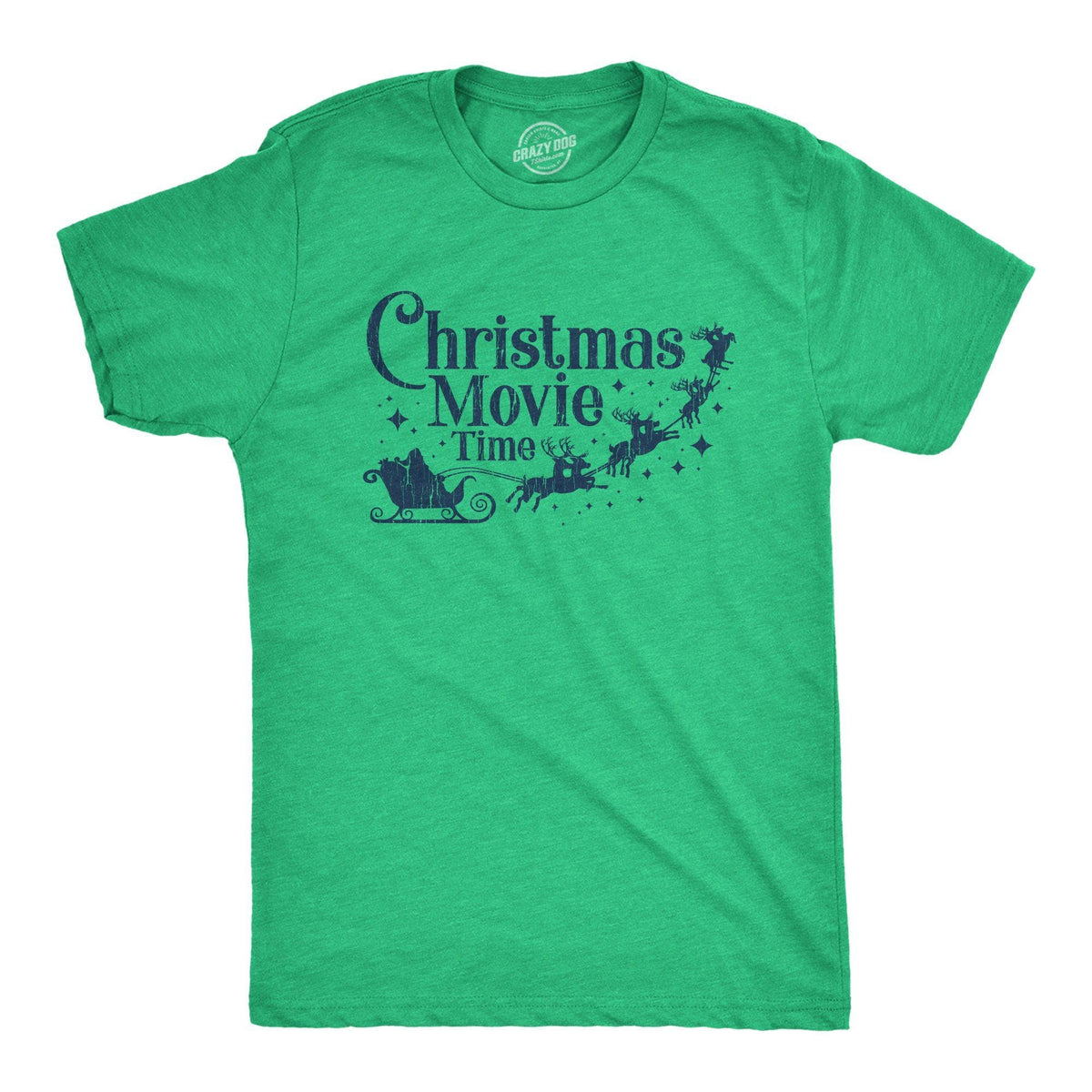 Christmas Movie Time Men&#39;s Tshirt - Crazy Dog T-Shirts