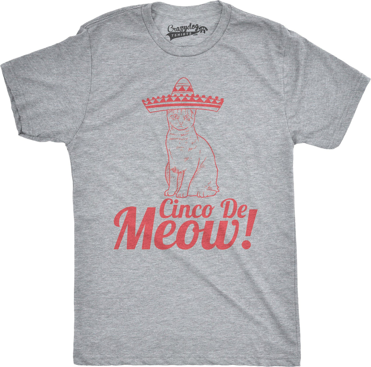 Cinco De Meow Cat Men&#39;s Tshirt  -  Crazy Dog T-Shirts