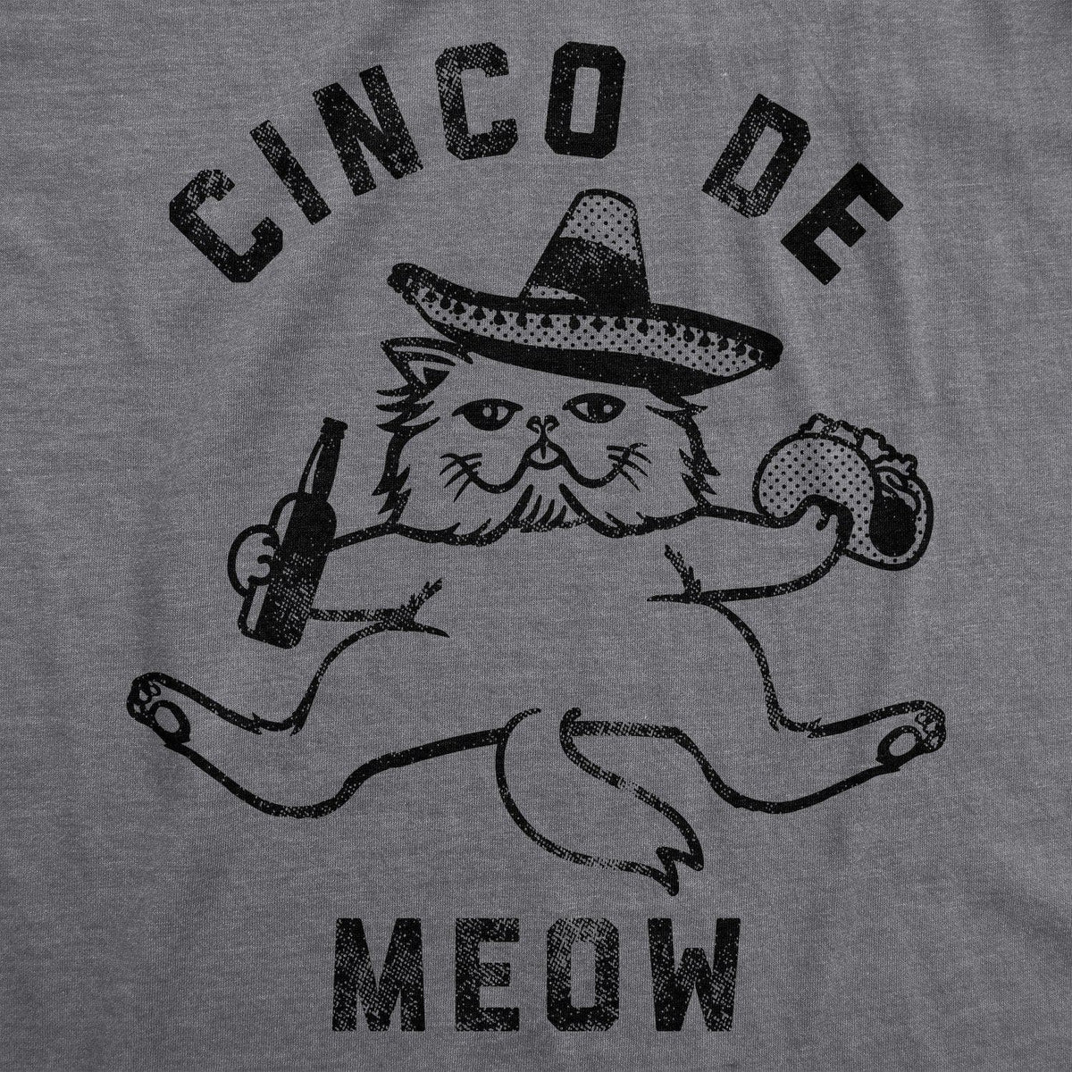 Cinco De Meow Men&#39;s Tshirt - Crazy Dog T-Shirts