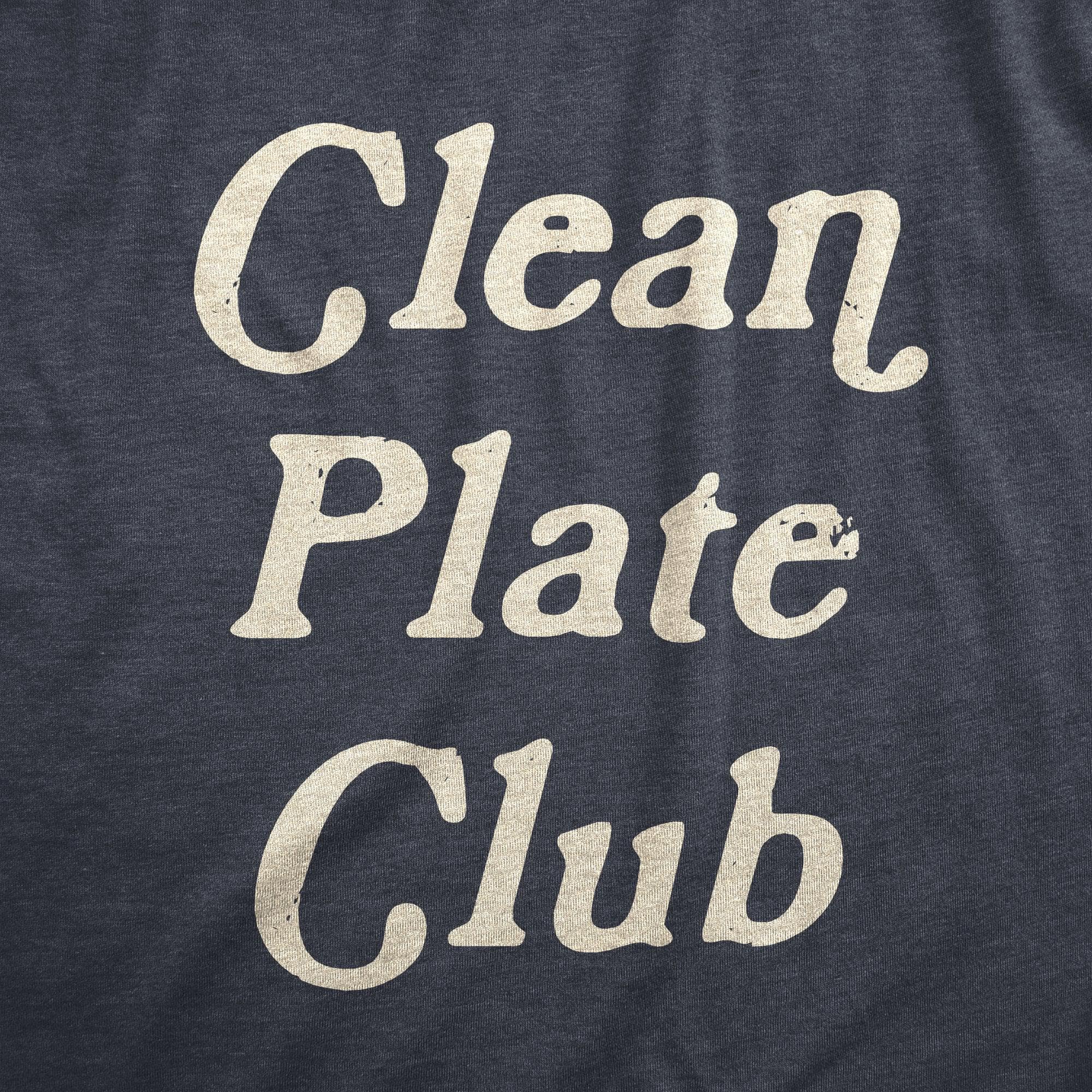 Clean Plate Club Men's Tshirt  -  Crazy Dog T-Shirts