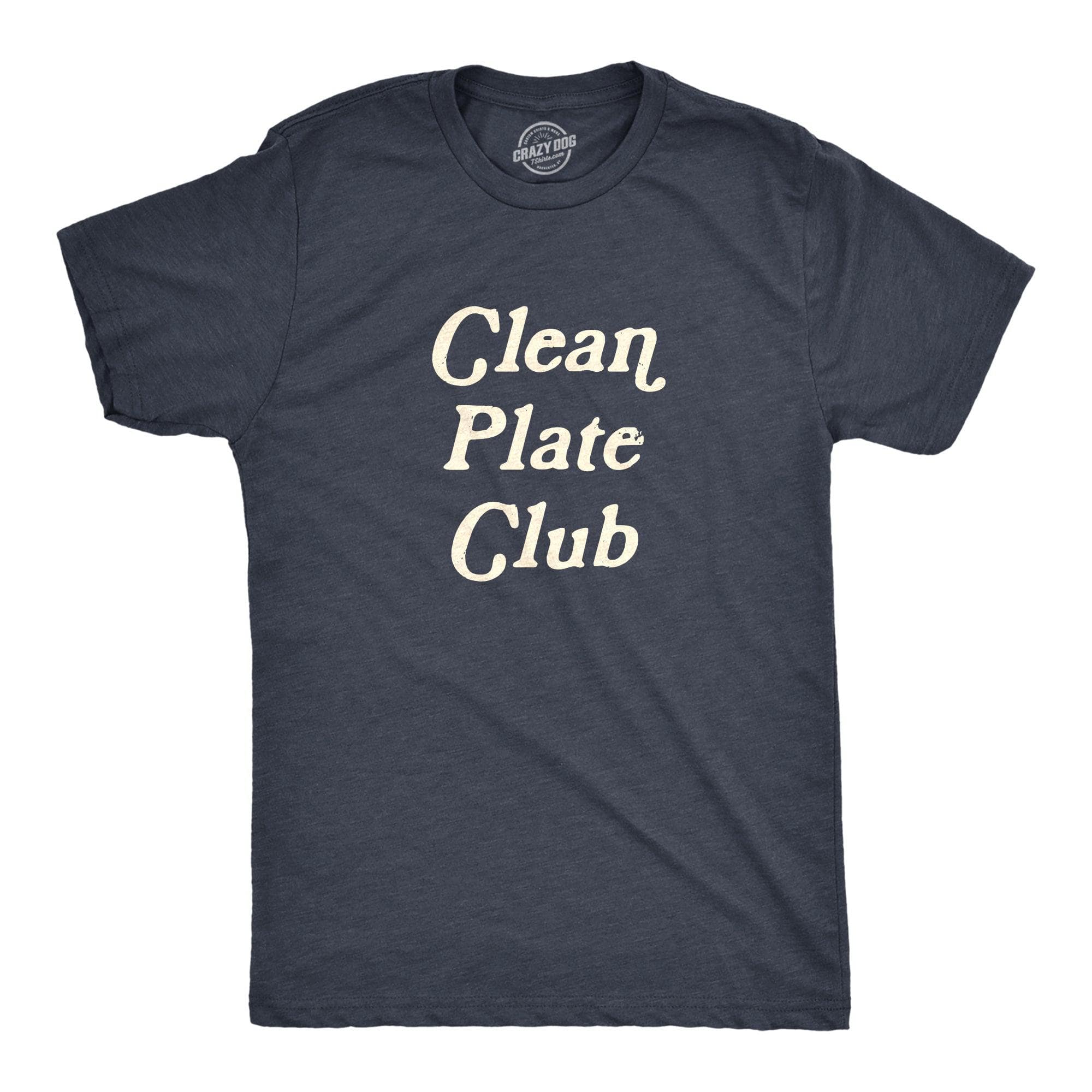 Clean Plate Club Men's Tshirt  -  Crazy Dog T-Shirts