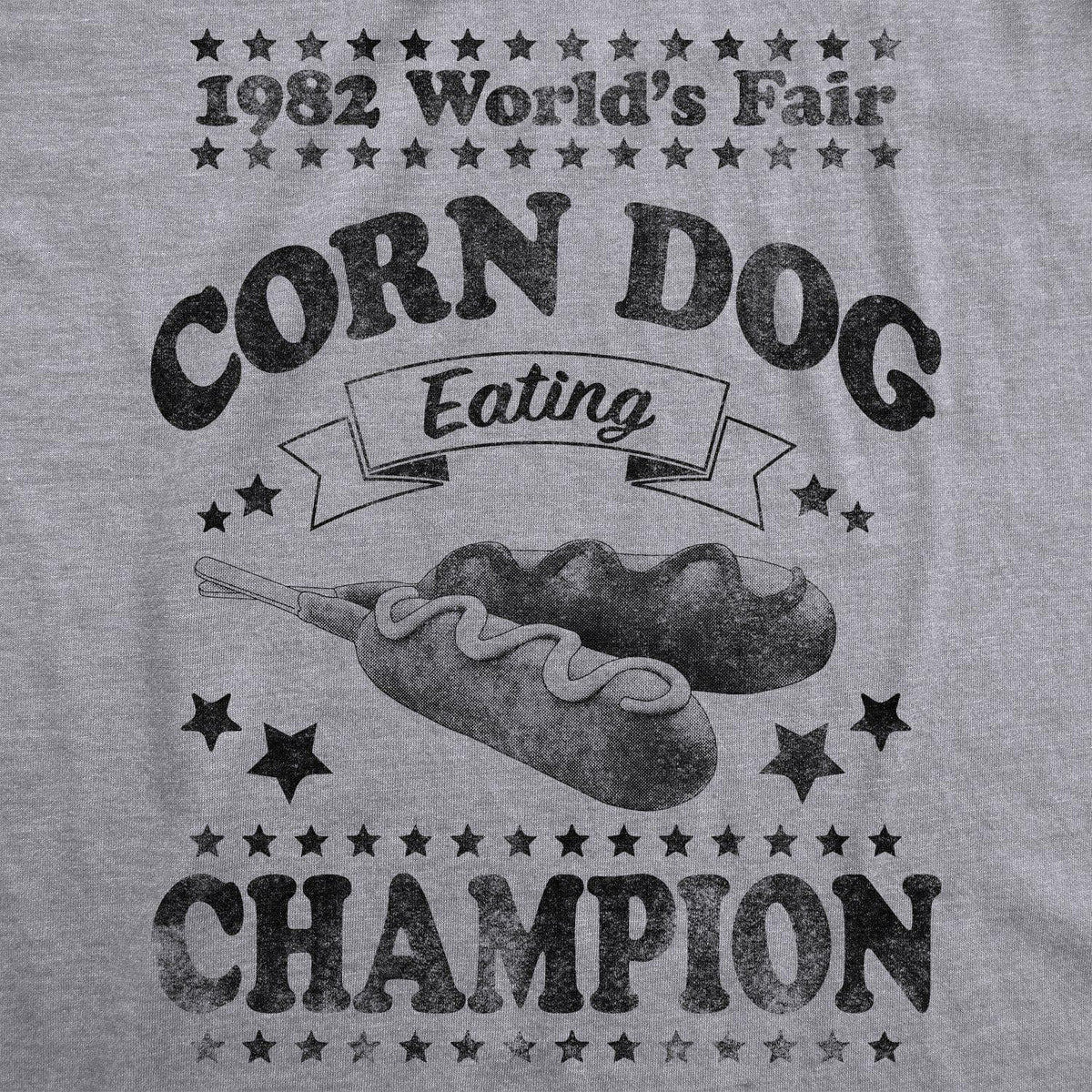 Corn Dog Eating Champion 1982 Men&#39;s Tshirt  -  Crazy Dog T-Shirts