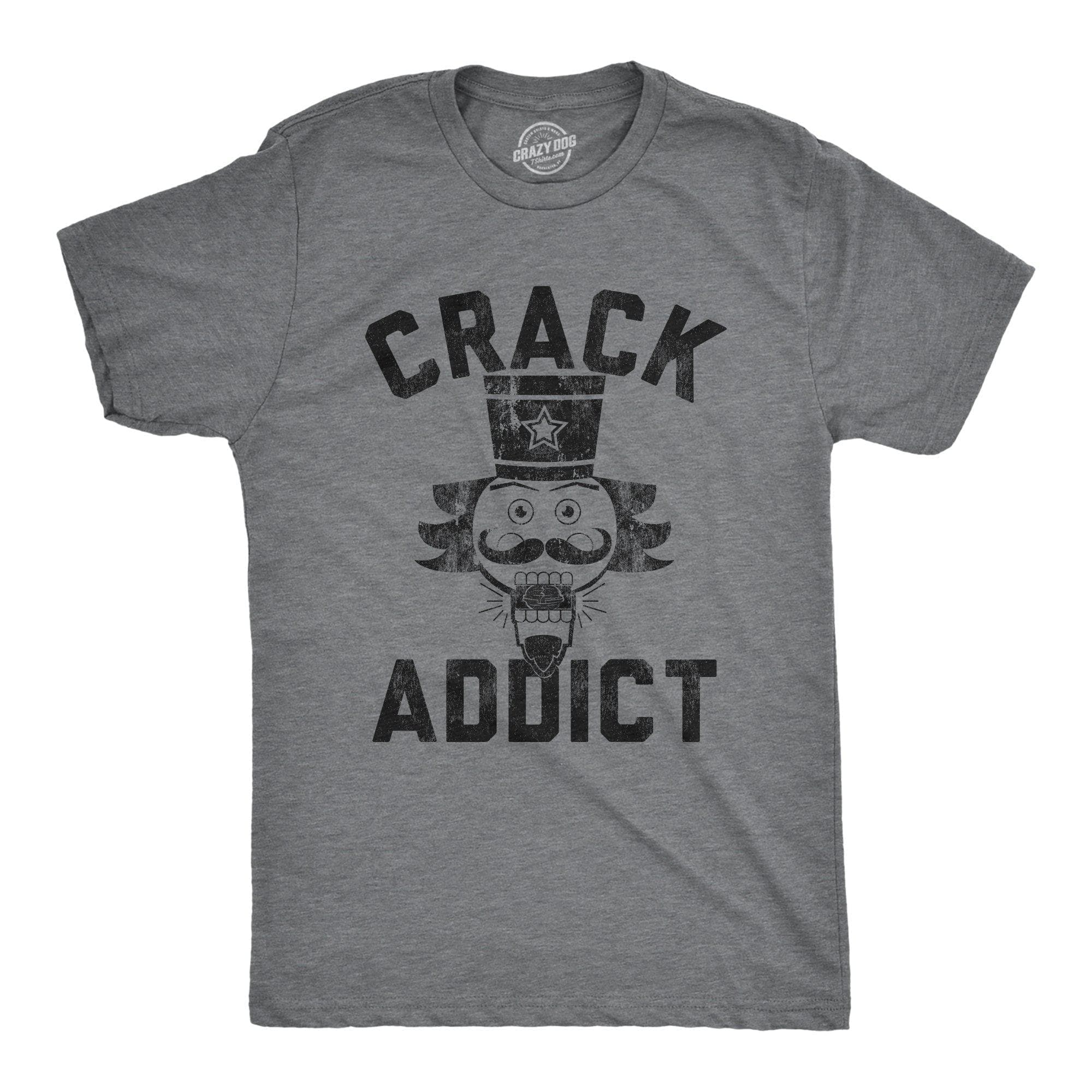 Crack Addict Men's Tshirt - Crazy Dog T-Shirts