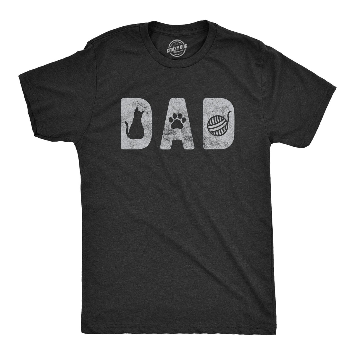 Dad Cat Men&#39;s Tshirt - Crazy Dog T-Shirts