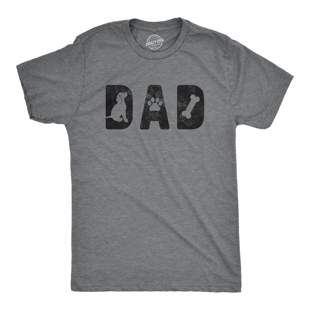 Dad Dog Men&#39;s Tshirt - Crazy Dog T-Shirts