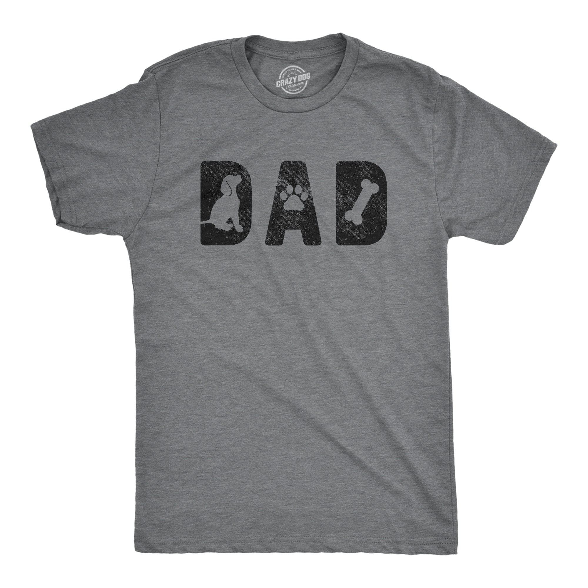 Dad Dog Men's Tshirt - Crazy Dog T-Shirts