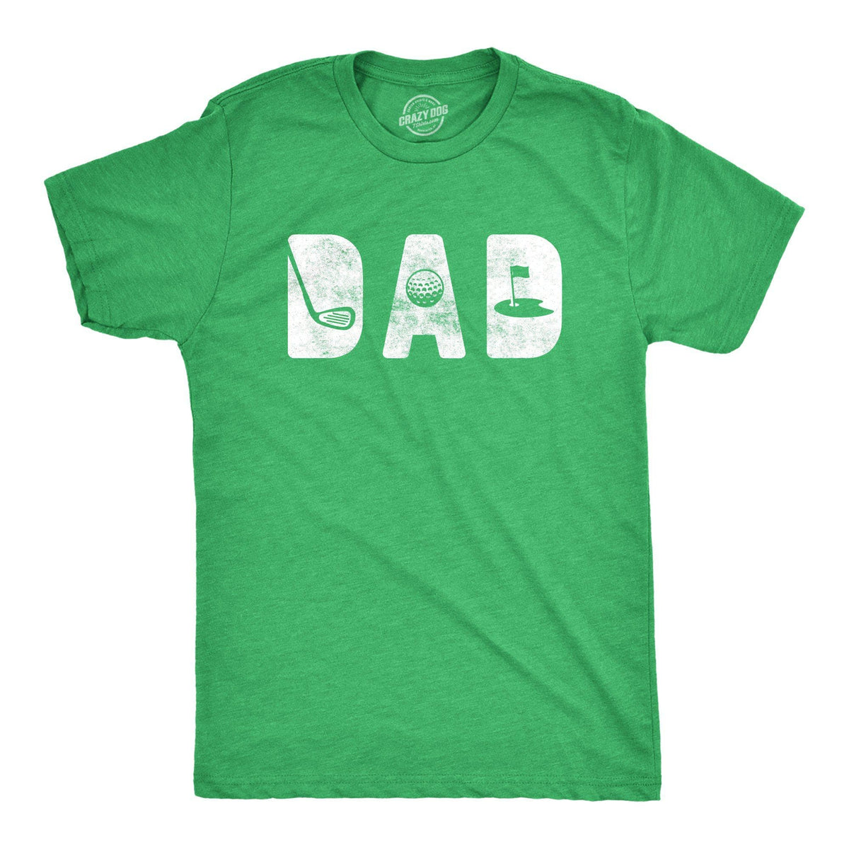 Dad Golf Men&#39;s Tshirt - Crazy Dog T-Shirts