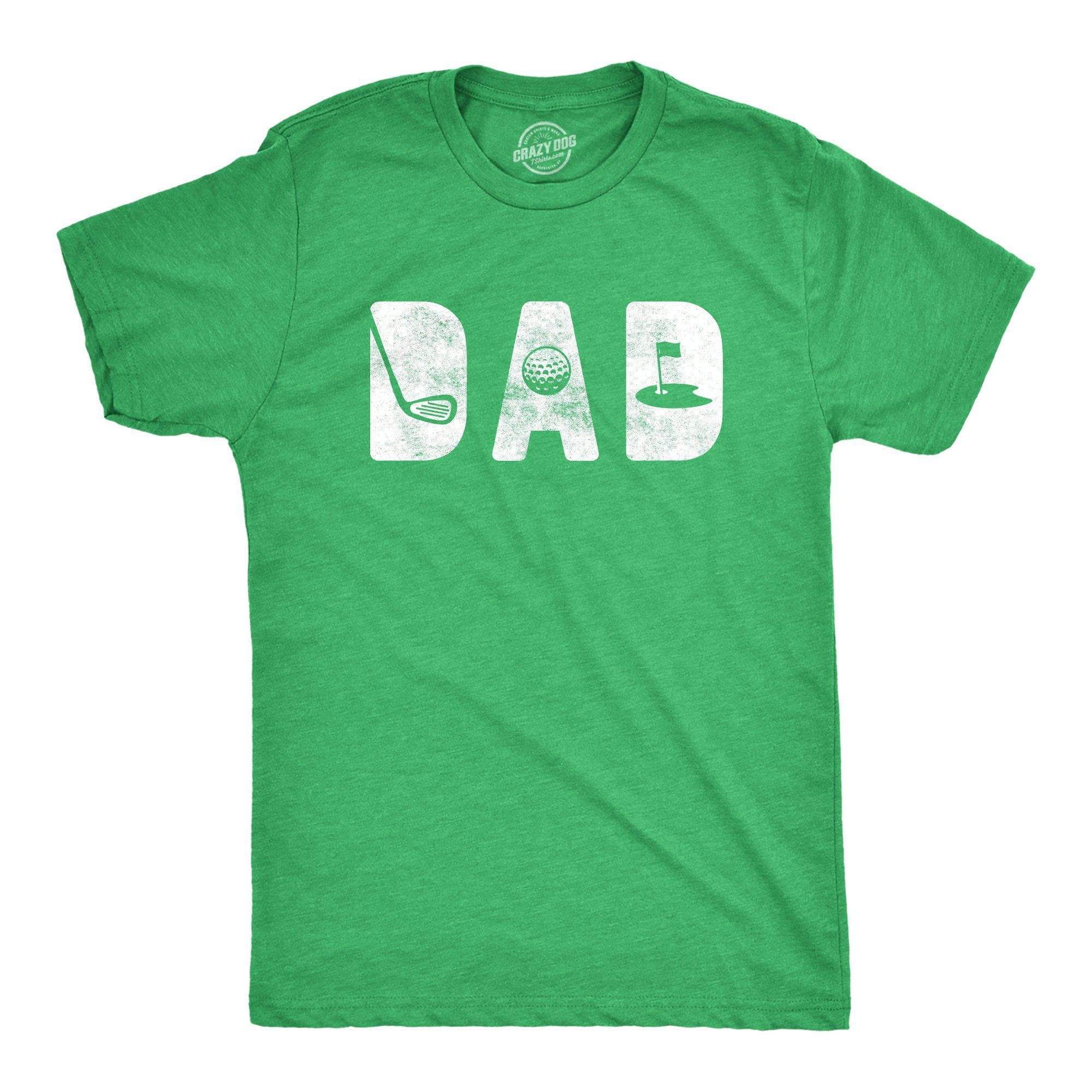 Dad Golf Men's Tshirt - Crazy Dog T-Shirts