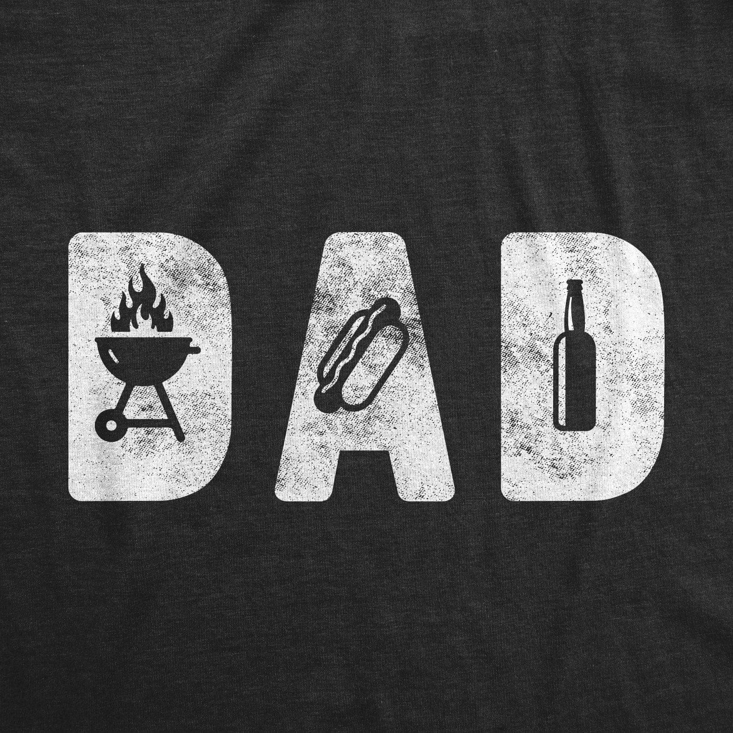 Dad Grill Men's Tshirt - Crazy Dog T-Shirts