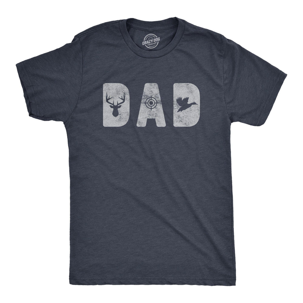 Dad Hunting Men&#39;s Tshirt - Crazy Dog T-Shirts