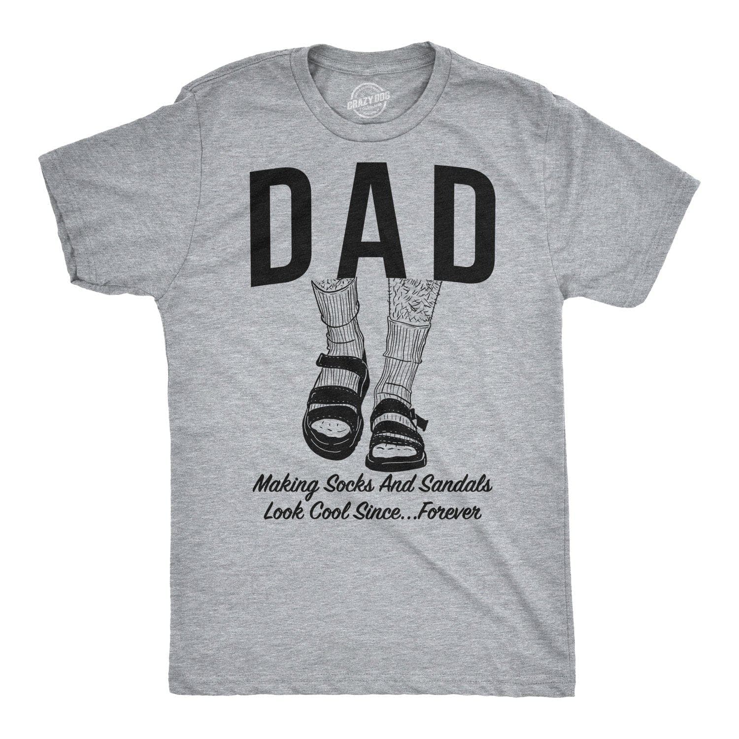 Dad Socks and Sandals Men's Tshirt - Crazy Dog T-Shirts