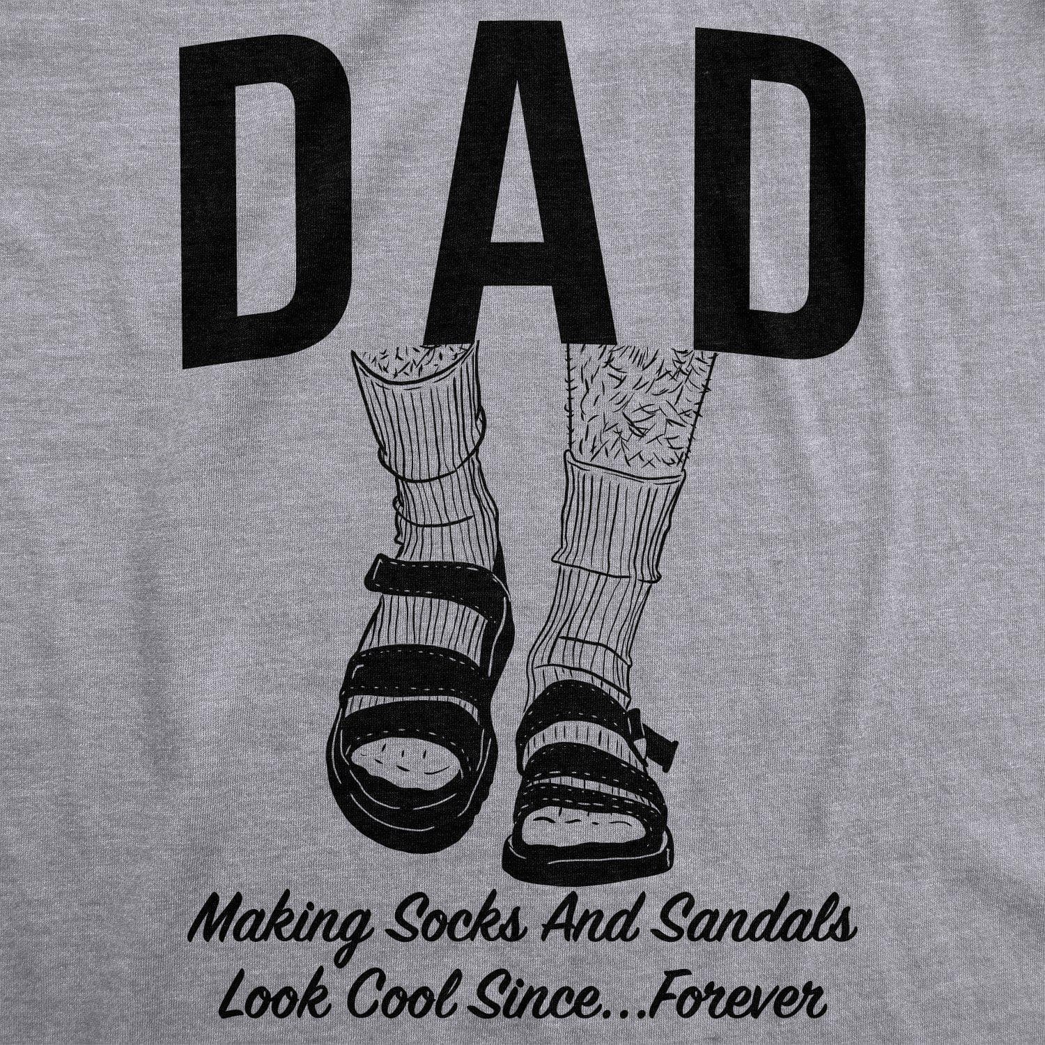 Dad Socks and Sandals Men's Tshirt - Crazy Dog T-Shirts
