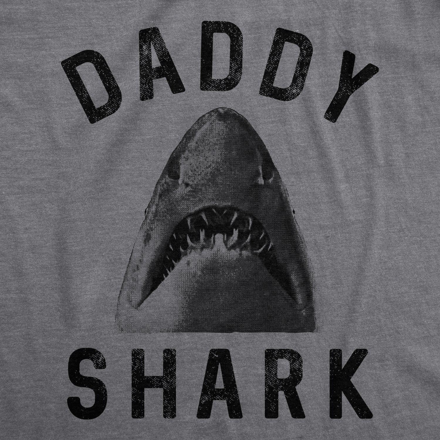 Daddy Shark Face Men's Tshirt - Crazy Dog T-Shirts