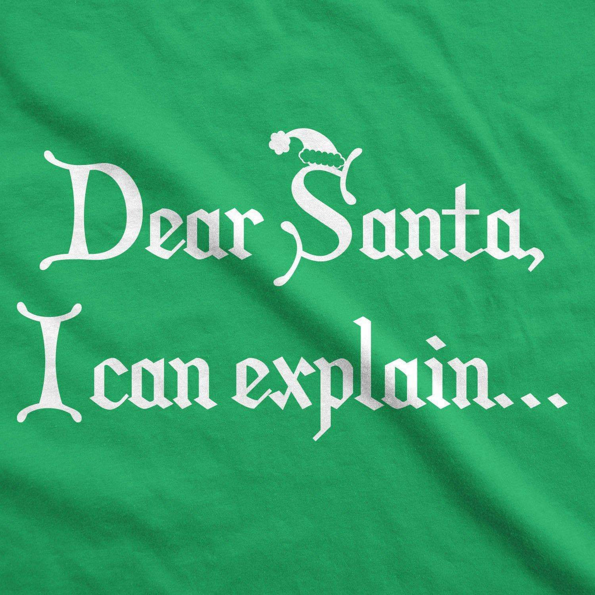 Dear Santa, I Can Explain Men&#39;s Tshirt - Crazy Dog T-Shirts