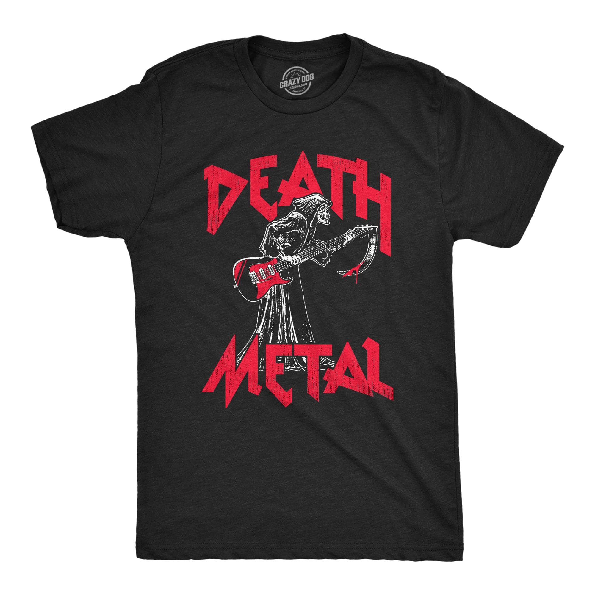 Death Metal Men's Tshirt  -  Crazy Dog T-Shirts