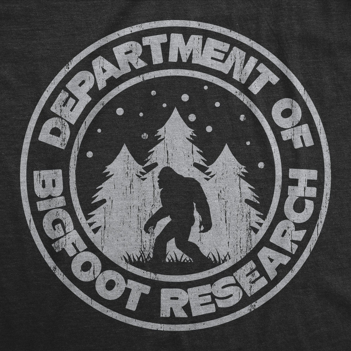 Department Of Bigfoot Research Men&#39;s Tshirt  -  Crazy Dog T-Shirts